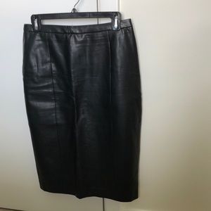 Tiley Road faux leather skirt